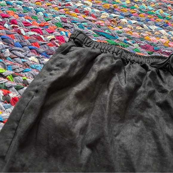 Lot Of 2 Silhouettes Linen Cropped Pull On Pants Womens Plus Size 3X Black Brown - Picture 11 of 16